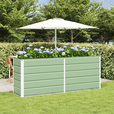 vidaXL - Plantenbak - Pastelgroen - 195 - x - 50 - x - 77 - cm - Gegevens - staal