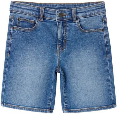 Vertbaudet Bermuda in denim voor jongens met verstelbare taille