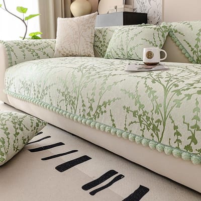 Franse Stijl Sofa Kussen Chenille Vier Seizoenen Universele Sofahoes Handdoek Antislip Sofa Beschermhoes voor Woonkamer Decoratie 70x70cm