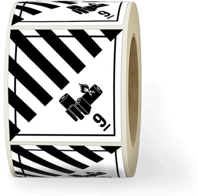 Simbol® - Gevaarsetiketten Klasse 9a - Stickers IMO-ADR-IATA 9A Miscellaneous Lithium Batteries - Per rol á 210 stuks 10 x 10 cm - Formaat