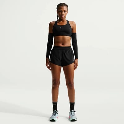 Nike Swift High Support Sport-bh Dames Zwart K010