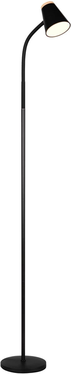 REALITY PONGO - Vloerlamp - Zwart - incl. 1x SMD 4,5 W - Flexibel - LED-printplaat met hoog voltage - Niet dimbaar