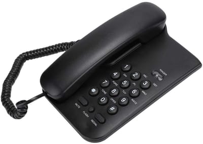 Allecto - Vaste telefoon - Draadloze telefoon - Lange levensduur - Zwart - Geschikt voor thuiskantoor - Ideaal voor hotelgebruik