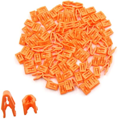 Dailygoods- Dashboard Trim Clip 100 Stuks - Console-Retainers - Bevestiging - Oranje - Hoogwaardige Kwaliteit - Bevestigingsclip