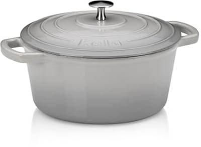 Gietijzeren Braadpan met Deksel - 3,8 L - Geschikt voor Inductiekookplaten