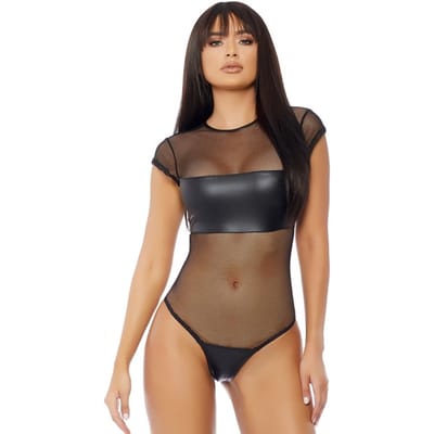 Forplay - Korte mouwen bodysuit - Zwart
