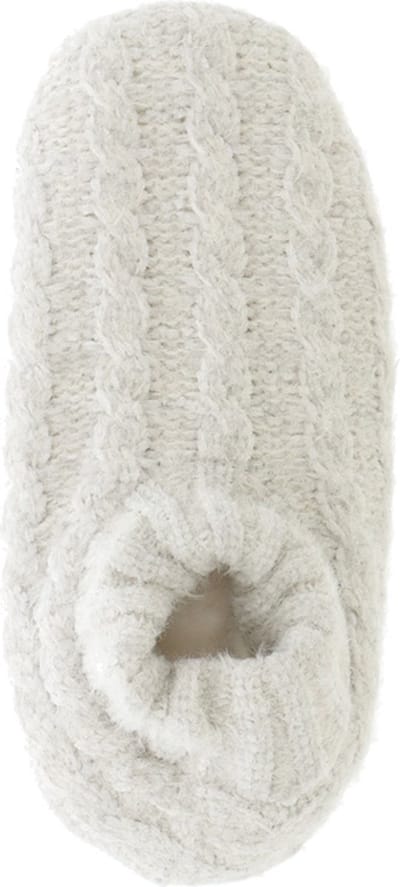 Basset dames homeshoes huissokken chenille hairy grijs
