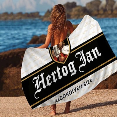 H-Hertog Jan Badhanddoek Microvezel Zacht Waterabsorberend Ademend Voor Meisjes Kinderen Decoratieve Cartoon Strandhanddoek Cotton 30x30cm