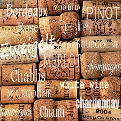 Cocktail servetten Wine Corks - Ambiente - 25x25 cm