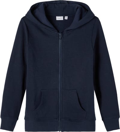 NAME IT NKMNESWEAT CARD W HOOD BRU NOOS Jongens Vest - Maat 146/152