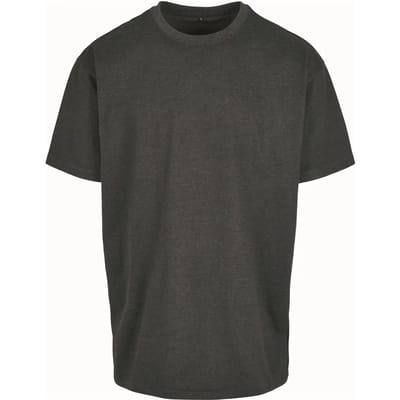 Build Your Brand - Heavy Oversized T-Shirt - Charcoal (Heather) maat S