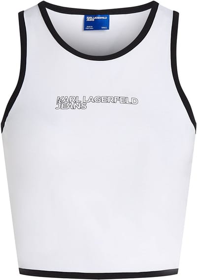 Karl Lagerfeld Jeans A2w17024 Top Zonder Mouwen Wit M Vrouw