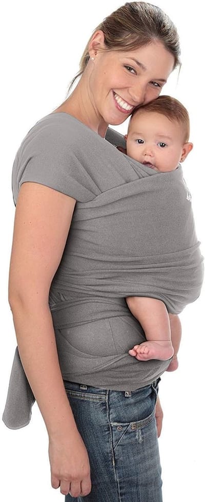 Baby Sling - Grijze Draagdoek voor Unieke Draagervaring