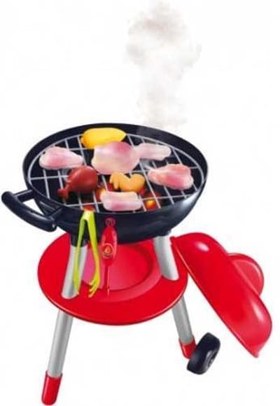 Beeboo Verrijdbare Speelgoedbarbecue met licht en geluid en accesoiress