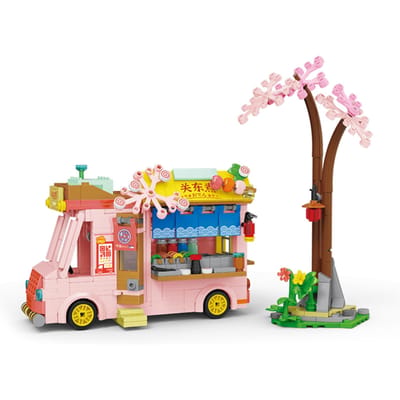 Blocs de construction en briques pour enfants, jouets pour filles, Puzzle, modèle de camion de collation, cadeau de noël, jouet pour parents et enfants type 1