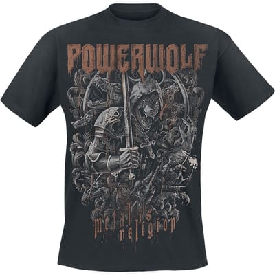 Powerwolf T-shirt - Knights And Wolves - S tot 4XL - voor Mannen - zwart