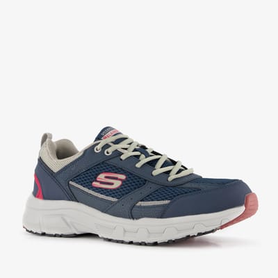 Skechers Oak Canyon leren wandelschoenen cat. A blauw - Maat 41 - Extra comfort - Memory Foam