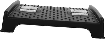Ergonomische Voetensteun - Ondersteunende Kruk - Comfortabel Zitten - Stevige Constructie - 40 x 28 x 12.5 cm - Zwart
