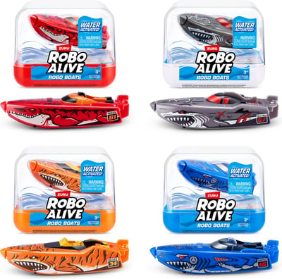 Robo Alive Robo Boats - watergeactiveerde boot - 1 exemplaar - Waterspeelgoed - 7 cm groot