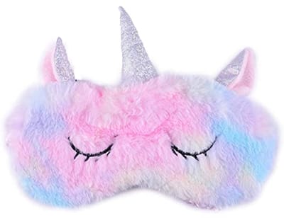 Schattig eenhoorn slaapmasker van pluche - Oogmasker voor thuis en onderweg