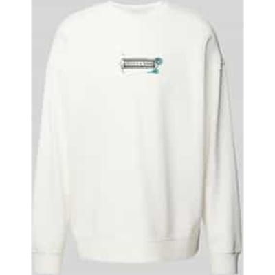 Scotch & Soda Relaxed Fit Artwork Sweatshirt Swan Maat: XL | Sweaters Outlet | Heren | Wit