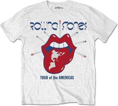 The Rolling Stones - Tour Of The Americas Heren T-shirt - S - Wit