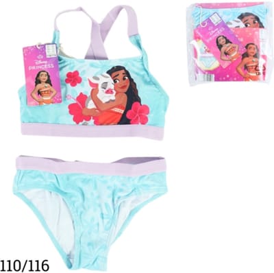 Bikini set Moana-Maat: 110/116 - Disney Classics - Moana Bikini - Hoge Kwaliteit - Badkleding voor Meisjes - Zwemkleding / Badpak - Twee delig - Zomer / Zwemmen / Vakantie - Kleur: Groen - Hoge Kwaliteit - Luxe Bikini