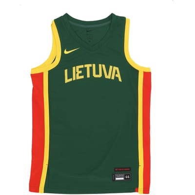 Basketbaltanktop voor heren Limited Road Basketball Jersey Team Litouwen Gorge groen/Chili rood