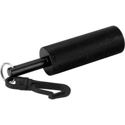 Onderwater Shaker Aluminiumlegering Antislip Textuur Signaalbel Duikstok met 360 graden Draaibaar zwart