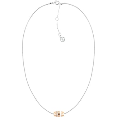 Tommy Hilfiger Damen-Kette Edelstahl 18 Zirkonia One Size Meerkleurig 32020576
