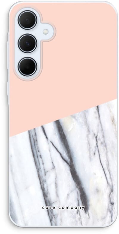 Case Company® - Hoesje geschikt voor Samsung Galaxy A35 hoesje - A touch of peach - Soft Cover Telefoonhoesje - Bescherming aan alle Kanten en Schermrand