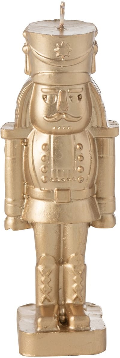 J-Line kaars Notenkraker - goud - small - 4U