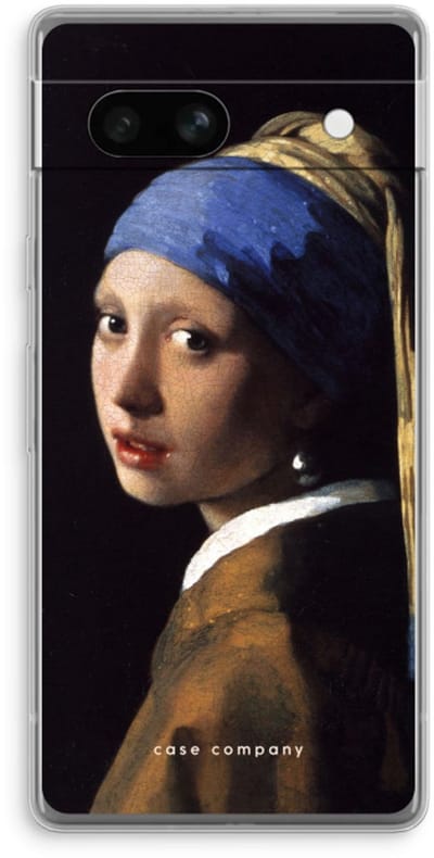 Case Company® - Hoesje geschikt voor Google Pixel 7A hoesje - The Pearl Earring - Soft Cover Telefoonhoesje - Bescherming aan alle Kanten en Schermrand