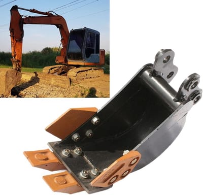 Minigraafbak - Graafwerktuig Bak - Efficiënt Graven - Zwaar Uitgevoerd - 200 mm - Staal