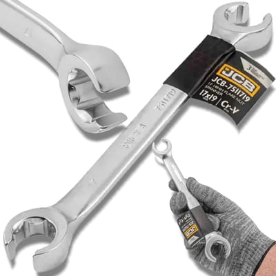 JCB - Ringsleutel - 17x19 mm - 6-kant - Chrom Vanadium