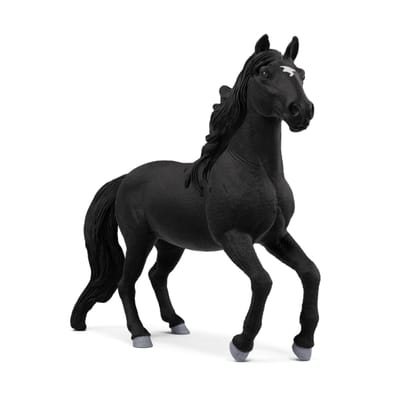Schleich paardenspeelgoed Lusitano hengst zwart realistisch figuur.