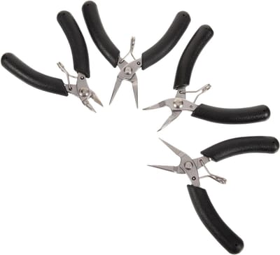 Tangenset 4 Stuks - Sieraden Gereedschap - Handwerk Maken - Gelegeerd Staal - 178 Gram - Zilverkleurig