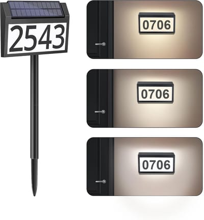 Digitale bewegwijzering op zonne-energie - ondergrondse muren - waterdicht type led-verlichting - outdoor huis zonne-verlichting - outdoor verlichting digitale bewegwijzering outdoor zonne-verlichting -1 stuk