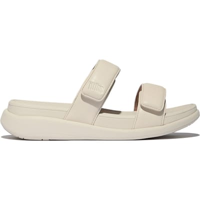 FitFlop F-Mode Go Adjustable Flatform Two-Bar Slides Vrouwen - Paris Beige