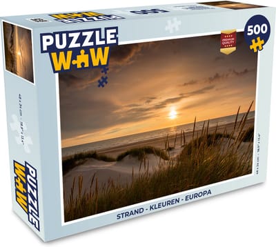 Puzzel Strand - Kleuren - Europa - Legpuzzel - Puzzel 500 stukjes