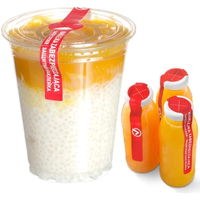 Bande d'étanchéité adhésive sécurisant le trou pour la paille 2 x 250 pièces - Hendi 850220