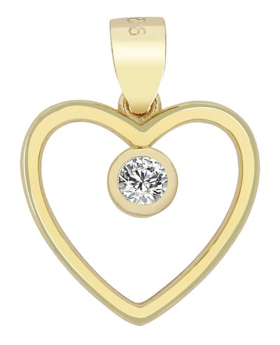 AKZENT Akzent Dames Hanger "Dilsa" aus 925 Sterlingzilver, gerhodineerd, duurzaam