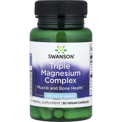 Triple Magnesium Complex, 400 mg, 30 vegetarische capsules