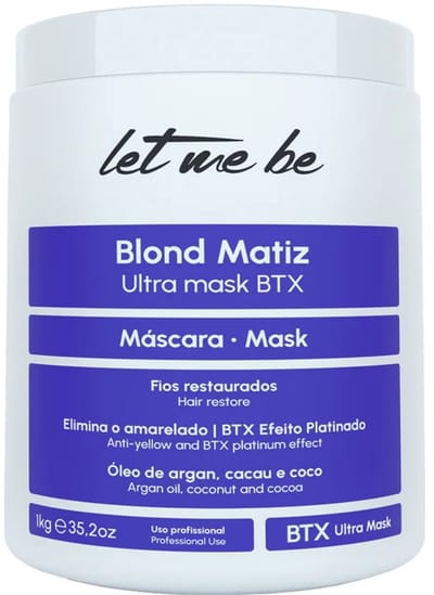Let Me Be | Blond Matiz | BTX Ultra Mask voor Blond Haar | 1000 gr