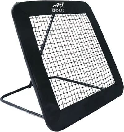 AJ-Sports Voetbal Rebounder 84x84cm - Tchouck - Rebounder Voetbal - Verstelbaar - Inclusief 4 grondhaken - Bouncer - Voetbaldoel - Voetbal trainingsmateriaal