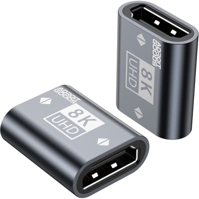 AdroitGoods 8K HDMI-koppeling 2.1 - Vrouwelijk naar Vrouwelijk Adapter Extender Vergulde HDMI Connector Ondersteuning 8K/4K @60Hz UHD