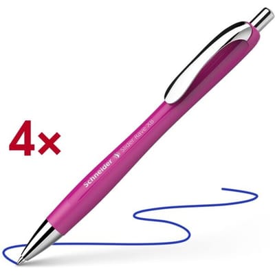 Schneider balpen - Slider Rave Trend - penpunt XB - assorti doos 3 + 1 gratis - S-132554