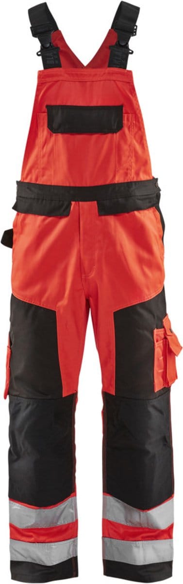 Blaklader Bretelbroek High Vis 2660-1811 - High Vis Rood/Zwart - C160