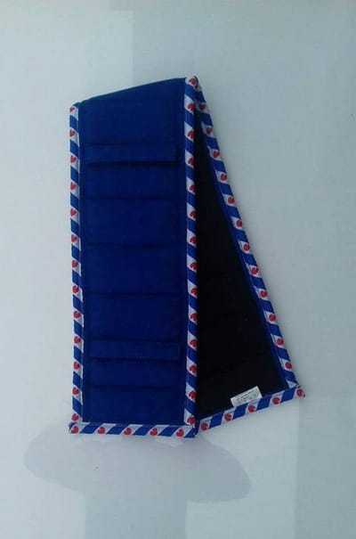 HB longeerpad suedine - Fries - Royal Blue