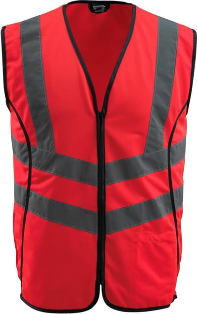 Mascot Safe Supreme Veiligheidshesje 50145-982 - Hi-Vis rood - M